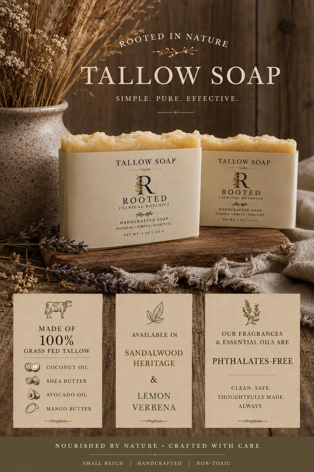 Rustic Artisan Tallow Soap