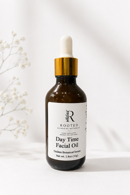 !.7oz glass bottle facial oil serum dropper included