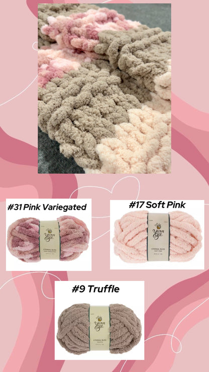 Handmade Chenile crochet blanket