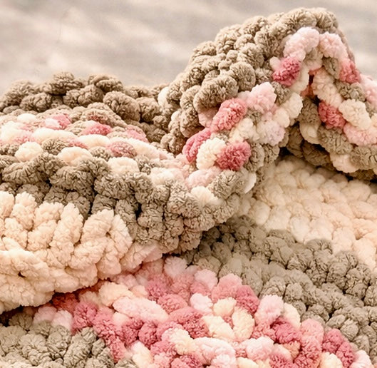Handmade Chenile crochet blanket