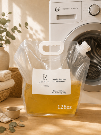 Laundry Detergent pouch containing approximate 128oz