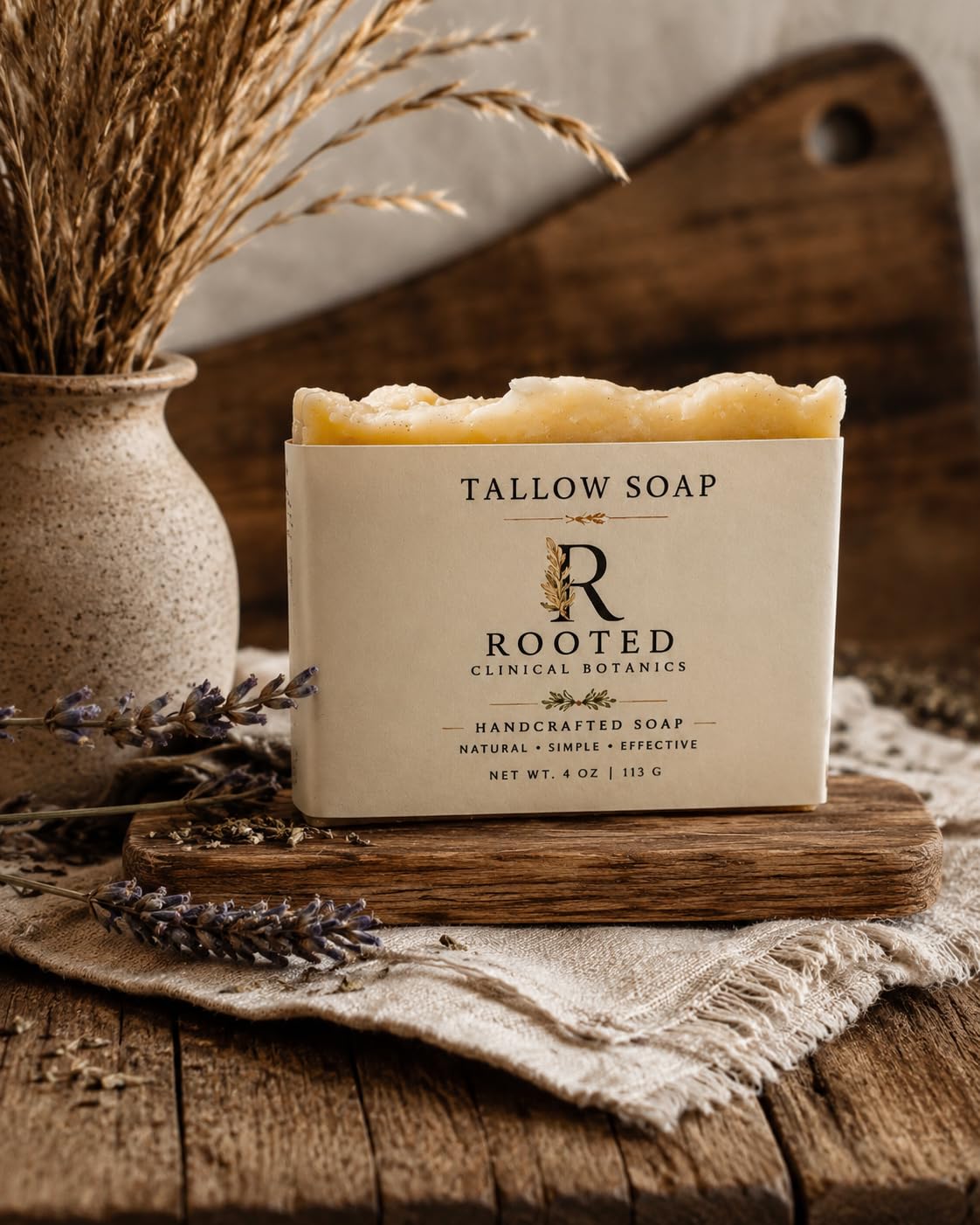 Tallow Bar Soap of Rooted Clinical botanics