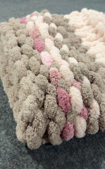 Handmade Chenile crochet blanket